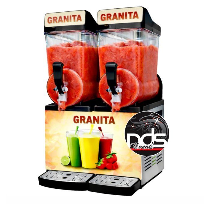 Machine à Granita 2x12 litres - Consommables inclus