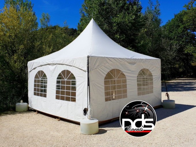 Pagode de réception 6x6m 36m² - Montage/démontage compris